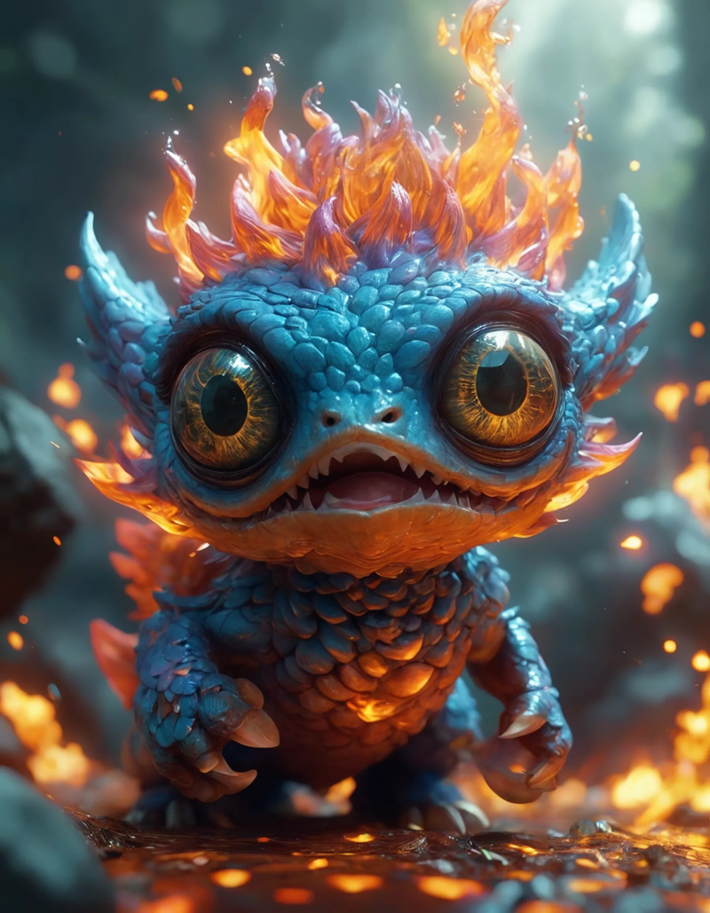 00010-3d render creature animal very big eyes fire elemental flush of force nature micro world fluo fishscale design by pixar.webp